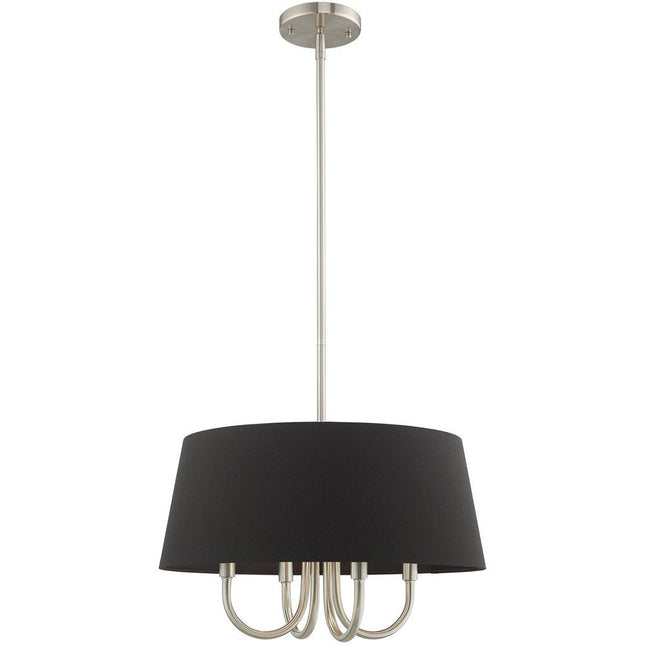 Four Light Dimmable Chandelier With Shades HomeRoots