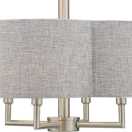 Four Light Dimmable Chandelier With Shades HomeRoots
