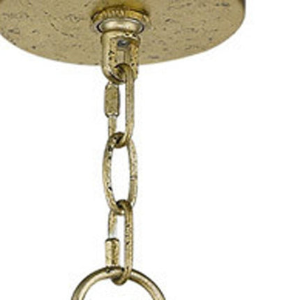 Six Light Dimmable Chandelier With Shades HomeRoots