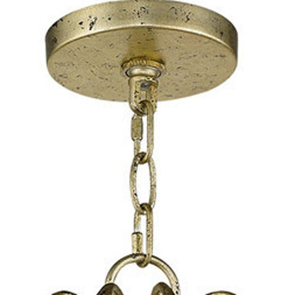 Six Light Dimmable Chandelier With Shades HomeRoots