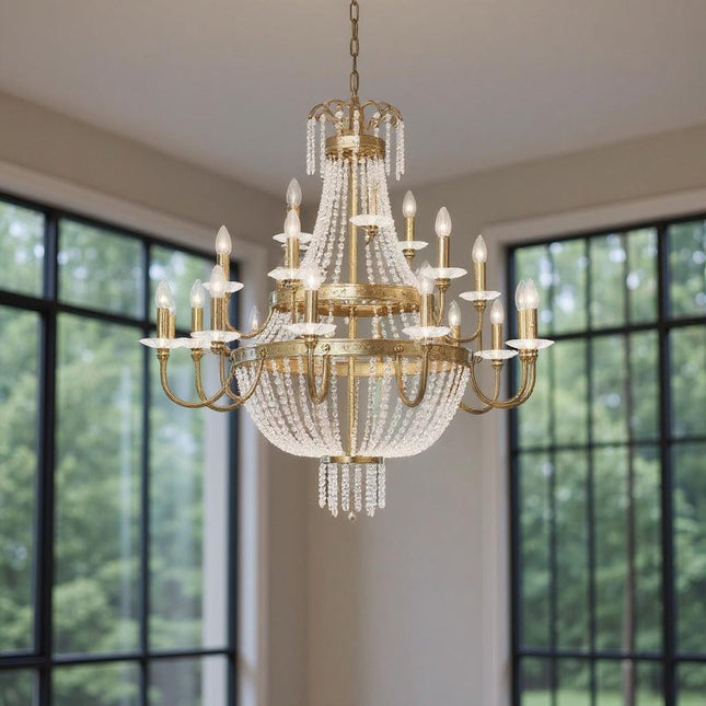 Multi Light Dimmable Chandelier With Shades HomeRoots