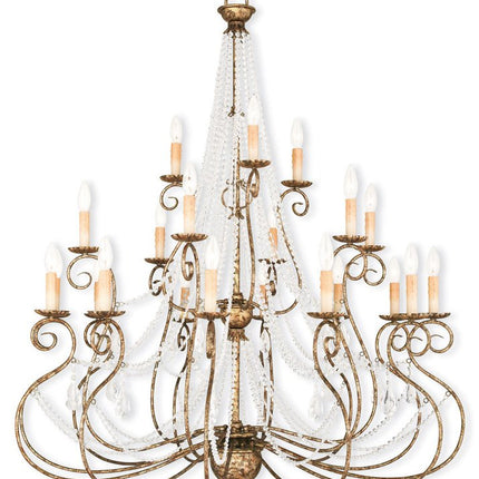 Bronze Multi Light Metal Dimmable Chandelier With Shades