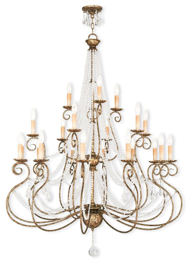 Bronze Multi Light Metal Dimmable Chandelier With Shades HomeRoots