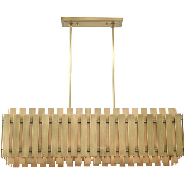 Five Light Dimmable Chandelier With Shades HomeRoots