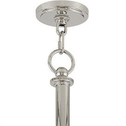 Nickel Multi Light Metal Dimmable Chandelier With Shades