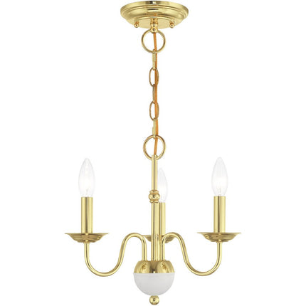 Brass Three Light Metal Dimmable Chandelier With Shades HomeRoots