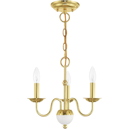 Brass Three Light Metal Dimmable Chandelier With Shades HomeRoots