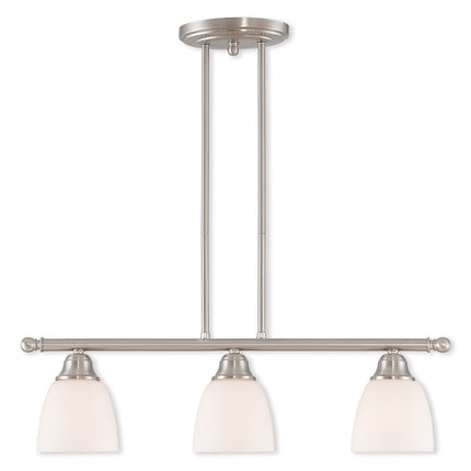 Three Light Dimmable Chandelier With Shades HomeRoots