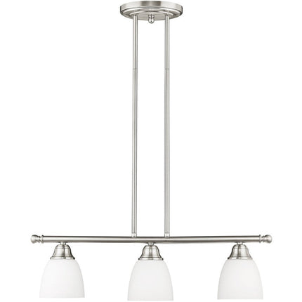 Three Light Dimmable Chandelier With Shades HomeRoots