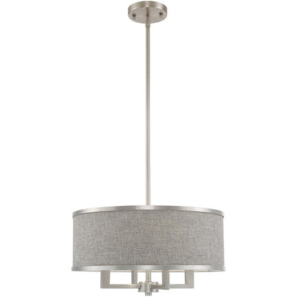 Four Light Dimmable Chandelier With Shades HomeRoots