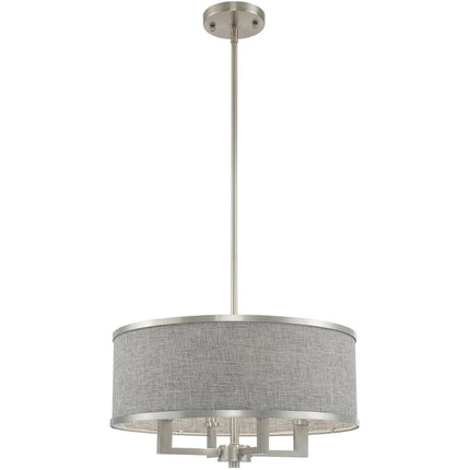 Four Light Dimmable Chandelier With Shades HomeRoots