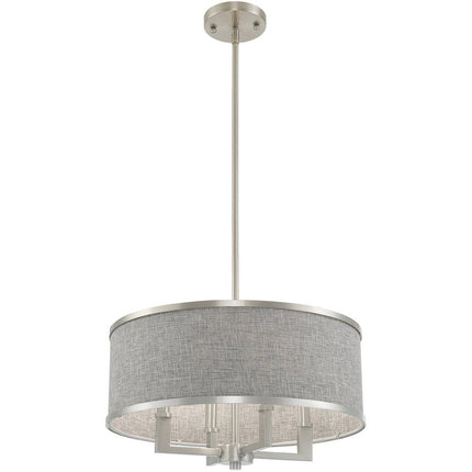 Four Light Dimmable Chandelier With Shades HomeRoots