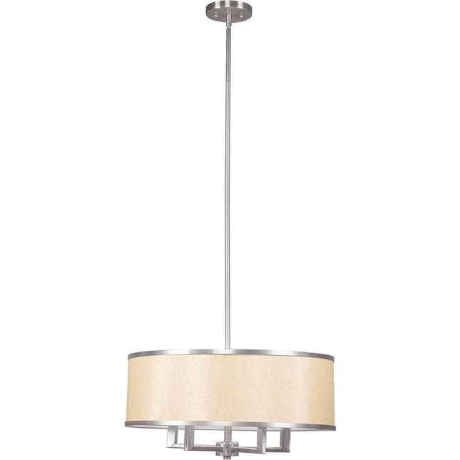Four Light Dimmable Chandelier With Shades HomeRoots