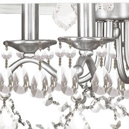Four Light Dimmable Chandelier With Shades HomeRoots