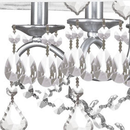 Five Light Dimmable Chandelier With Shades HomeRoots