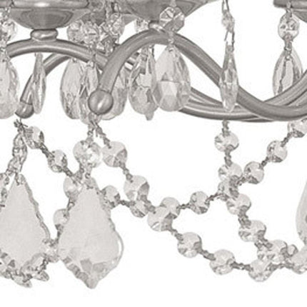 Eight Light Dimmable Chandelier With Shades HomeRoots