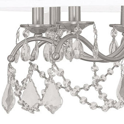 Eight Light Dimmable Chandelier With Shades HomeRoots