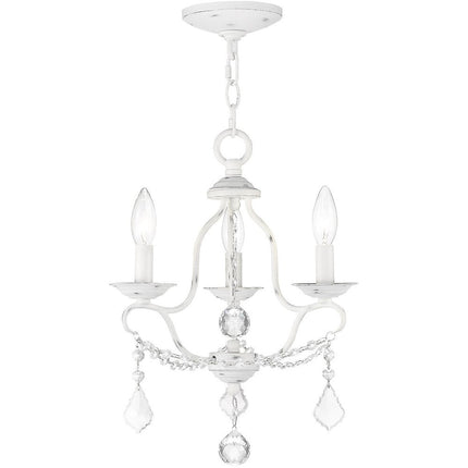 Three Light Dimmable Chandelier With Shades HomeRoots