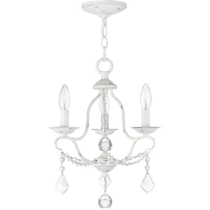 Three Light Dimmable Chandelier With Shades HomeRoots