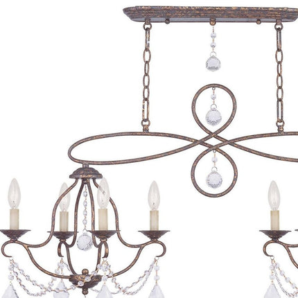 Eight Light Dimmable Chandelier With Shades HomeRoots