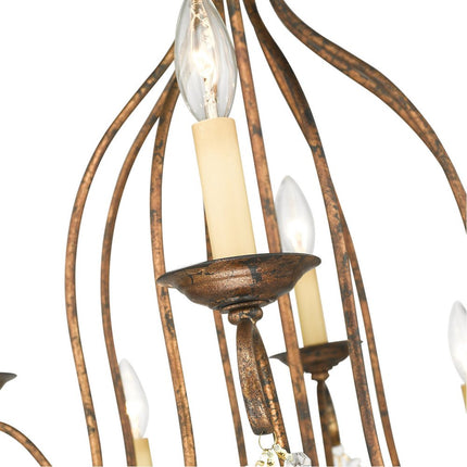 Twelve Light Dimmable Chandelier With Shades HomeRoots