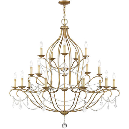 Twelve Light Dimmable Chandelier With Shades HomeRoots