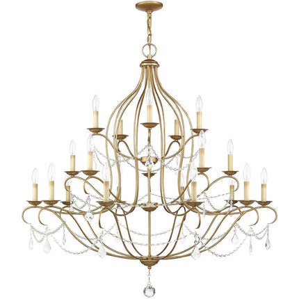 Twelve Light Dimmable Chandelier With Shades HomeRoots