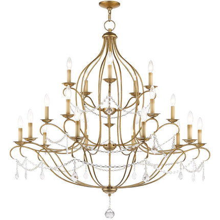Twelve Light Dimmable Chandelier With Shades HomeRoots