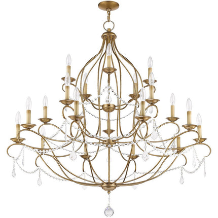 Twelve Light Dimmable Chandelier With Shades HomeRoots