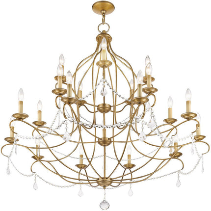 Twelve Light Dimmable Chandelier With Shades HomeRoots