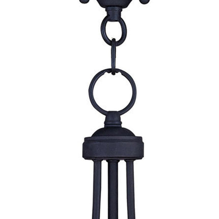 Black Three Light Dimmable Chandelier With Shades HomeRoots