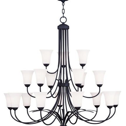 Black Multi Light Dimmable Chandelier With Shades HomeRoots