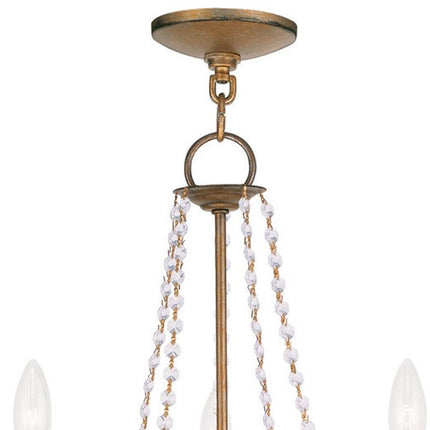 Five Light Dimmable Chandelier With Shades HomeRoots
