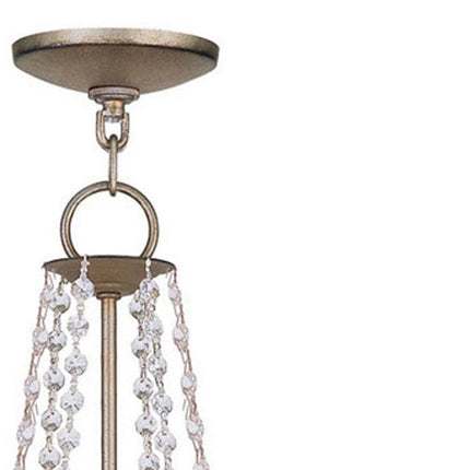 Silver Nine Light Metal Dimmable Chandelier With Shades HomeRoots