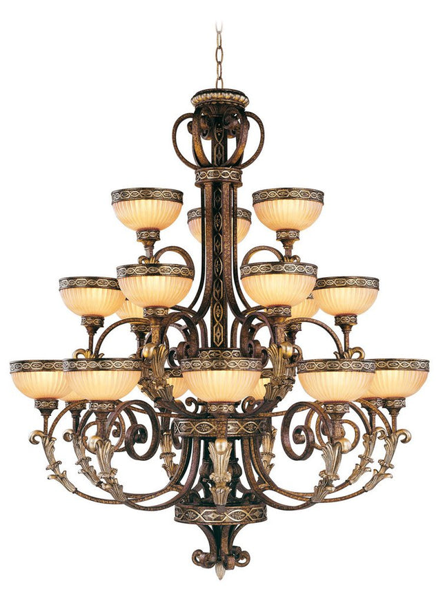 Bronze Multi Light Metal Dimmable Chandelier With Shades HomeRoots
