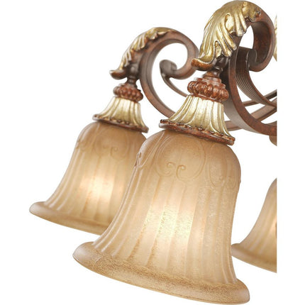 Six Light Dimmable Chandelier With Shades HomeRoots