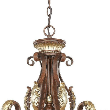 Six Light Dimmable Chandelier With Shades HomeRoots