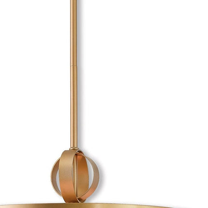Gold And Off White Five Light Metal Dimmable Chandelier With Shades