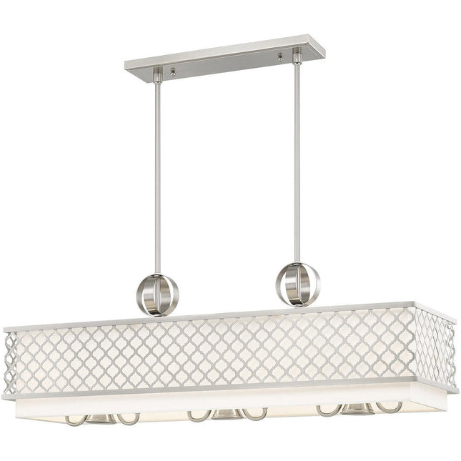 Nine Light Dimmable Chandelier With Shades HomeRoots