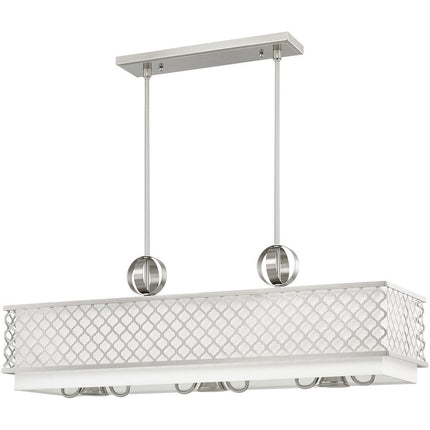 Nine Light Dimmable Chandelier With Shades HomeRoots