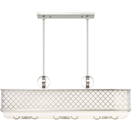Nine Light Dimmable Chandelier With Shades HomeRoots