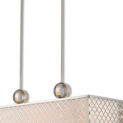 Nine Light Dimmable Chandelier With Shades HomeRoots