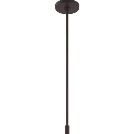 Bronze Four Light Metal Dimmable Chandelier With Shades