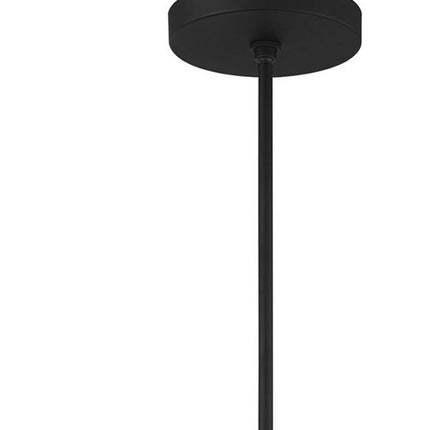 Black Seven Light Metal Dimmable Chandelier With Shades