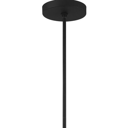 Black Seven Light Metal Dimmable Chandelier With Shades