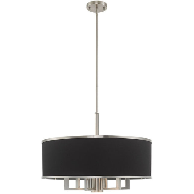 Seven Light Dimmable Chandelier With Shades HomeRoots