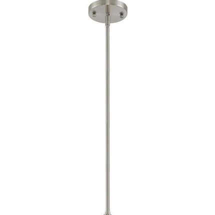 Nickel Seven Light Metal Dimmable Chandelier With Shades