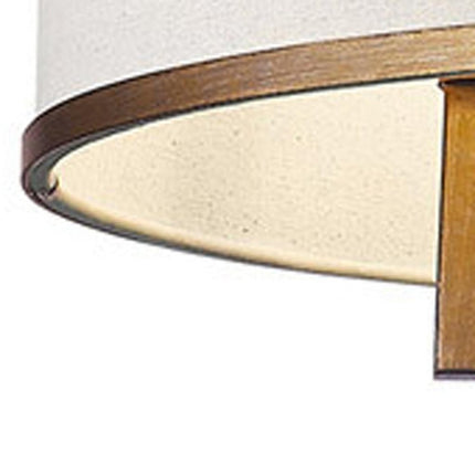 Antiqued Gold Seven Light Metal Dimmable Chandelier With Shades