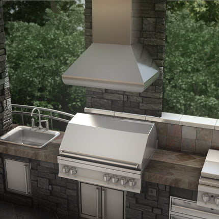 ZLINE 36" Professional Ducted Wall Mount Range Hood in Stainless Steel (687-36)