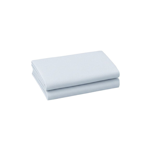 Set of Two Light Blue Cotton Queen Pillowcases HomeRoots